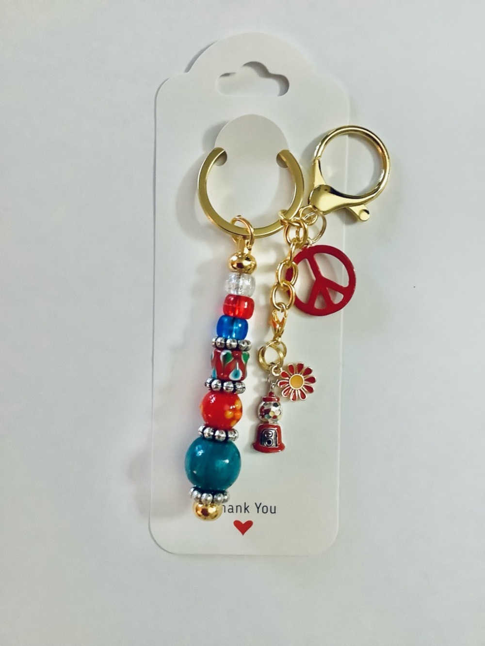 2 New Handcrafted Keychains - Picture 2 of 5
